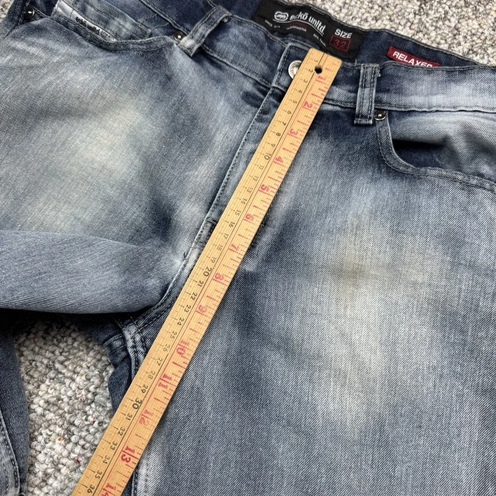 Ecko Unltd Shorts Mens 32 Fits 34x11 Jorts Denim Blue Y2K